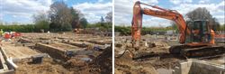 Last foundation dig at new Send Care Home